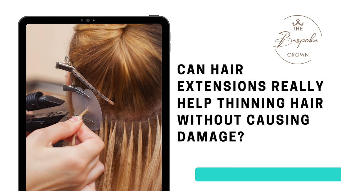 safe hair extensions for thinning hair Omaha salon