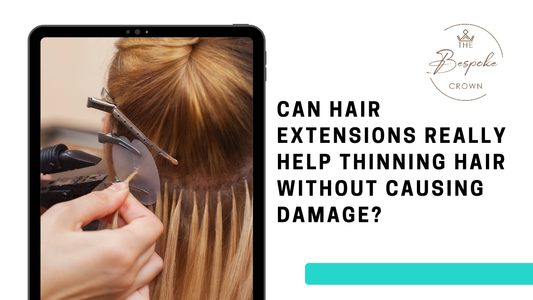 safe hair extensions for thinning hair Omaha salon