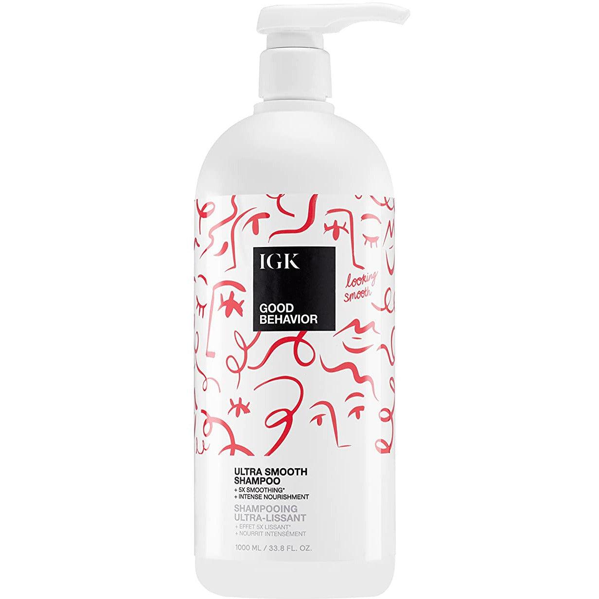 IGK GOOD BEHAVIOR Ultra Smooth Shampoo back view