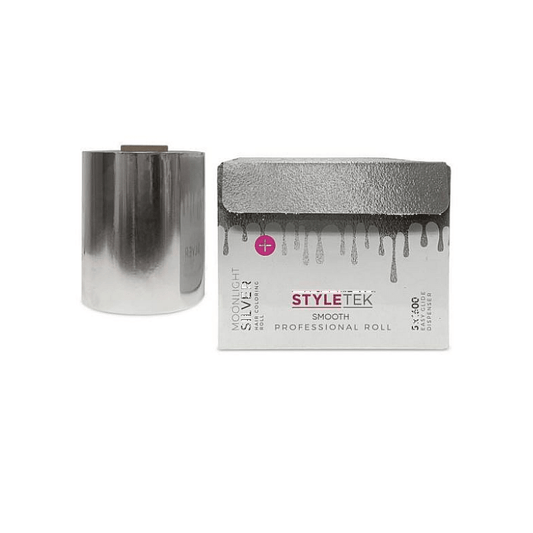 Styletek Moonlight Silver Smooth Foil Roll 5x1600 - professional hair accessories at The Bespoke Crown