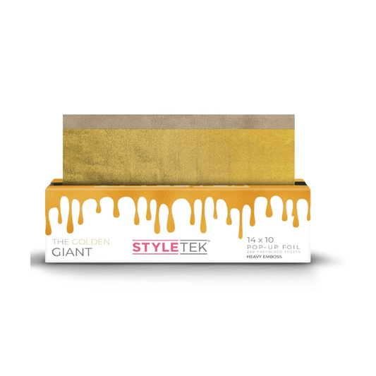 Styletek The Golden Giant 14x10 250ct Mega Wide Heavy Texture Foil Sheets - professional hair accessories at The Bespoke Crown