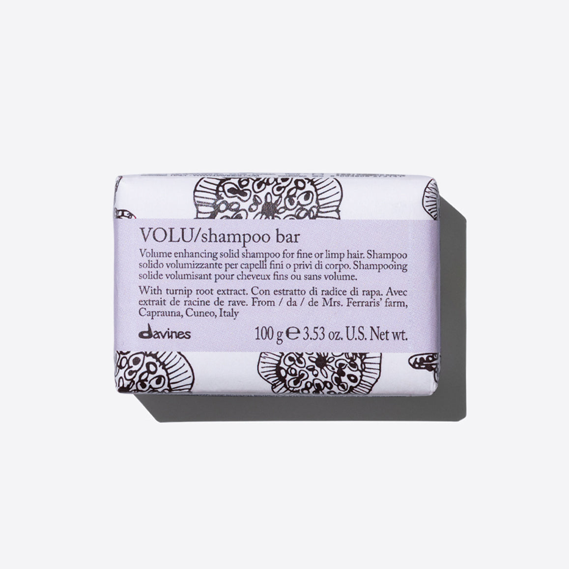 Davines Essential Haircare VOLU Shampoo Bar 3.53oz-Angela O Studio