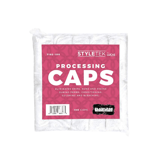 Styletek Clear Processing Caps -100pk - professional hair accessories at The Bespoke Crown