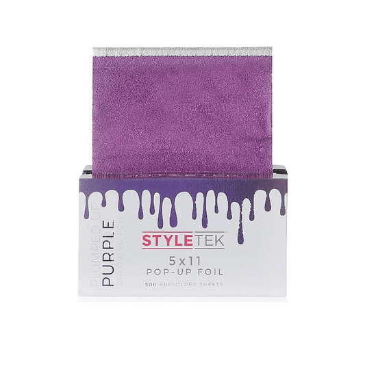 Styletek Plumped Up Purple Embossed Pop-Up Foil 500ct 5x11 - professional hair accessories at The Bespoke Crown